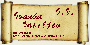 Ivanka Vasiljev vizit kartica
